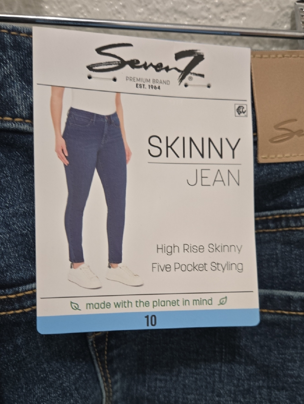 Wome's Seven7 Indigo High-Rise Skinny Jeans